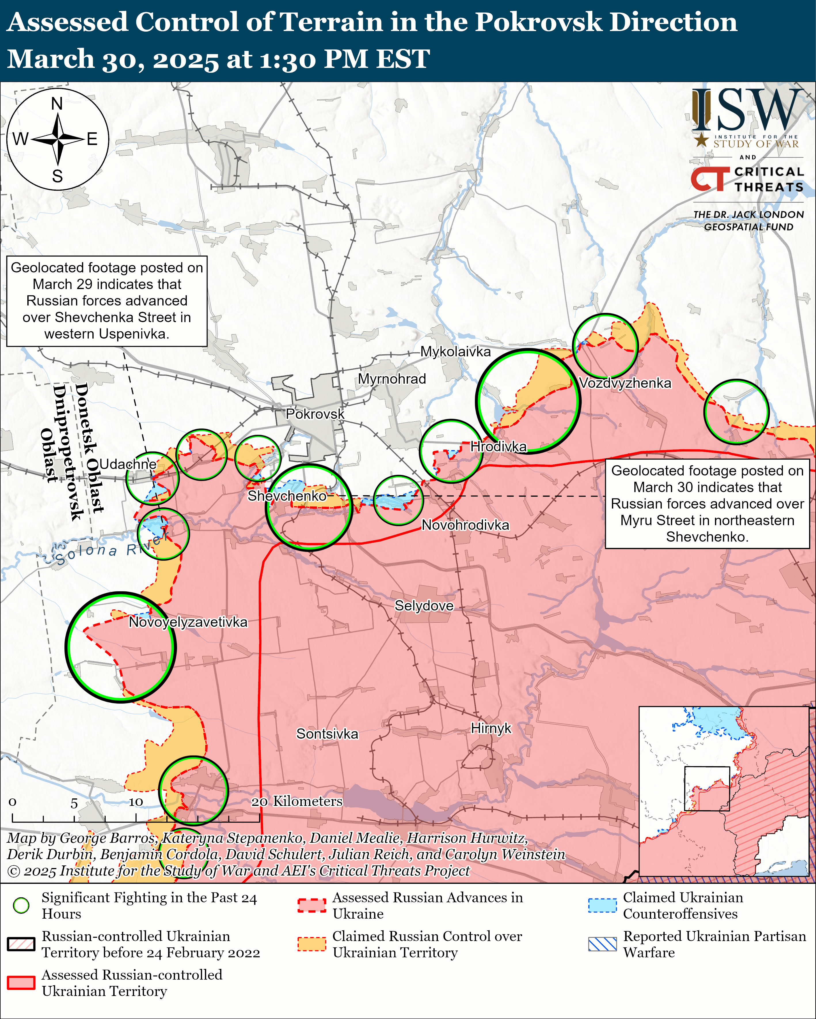 2025年3月31日俄乌战局:乌军别尔哥罗德陷入僵局,俄军继续突破