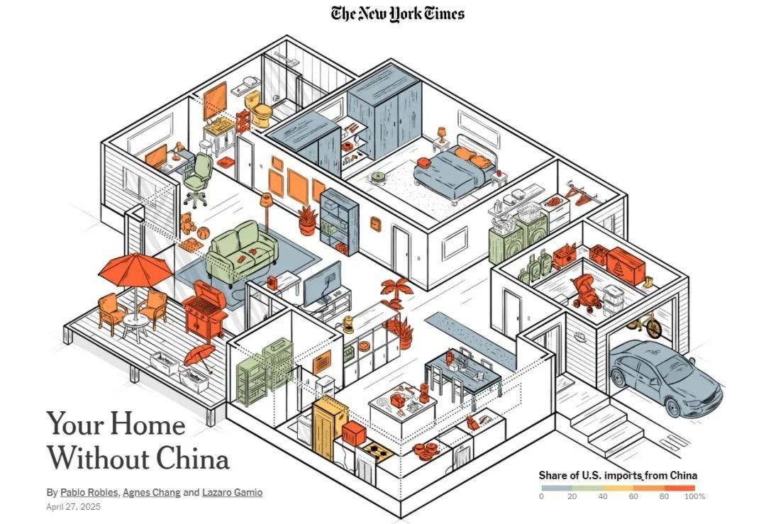 《纽约时报》画了一个没有“中国制造”的“家”,结果是→