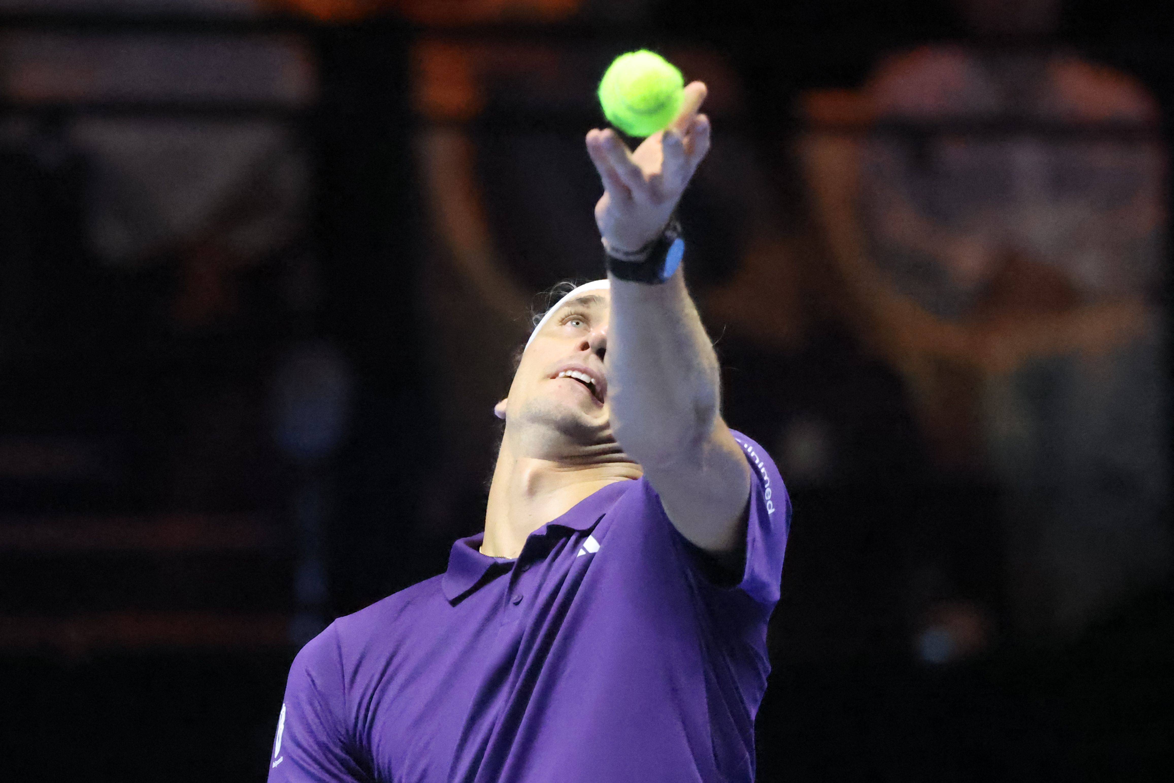 （外代二线）网球——沙特“六王大满贯”表演赛：弗里茨胜兹维列夫